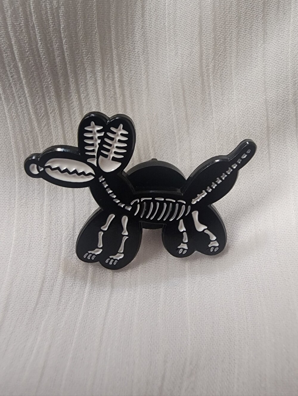 "X-Ray" Skeleton Balloon Dog Enamel Pin